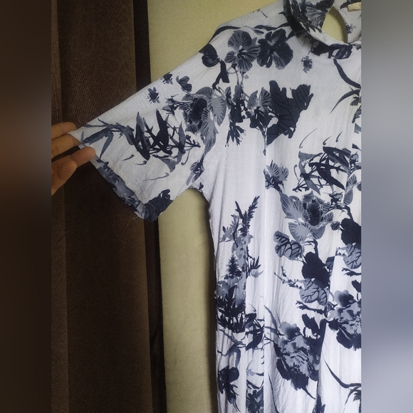 White printed dress / tunic - Picture 3 of 10